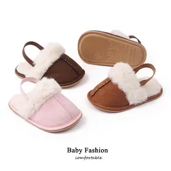 Moda sapatos de bebê para recém-nascidos outono inverno bonito infantil da criança meninos meninas sapatos chinelos sola de borracha macia do bebê berço sapatos