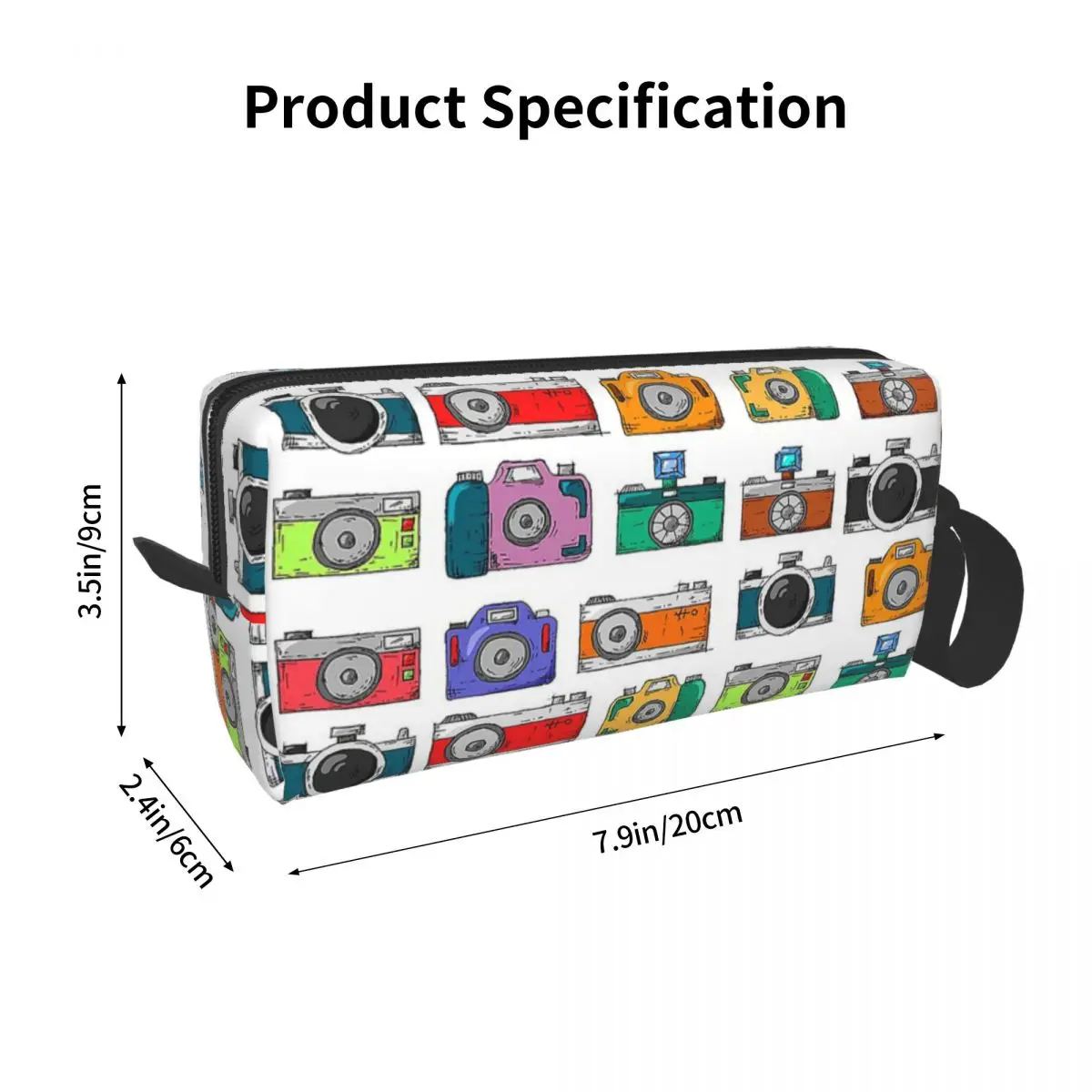 Retro Camera Makeup Bag Cosmetic Organizer Storage Dopp Kit Toiletry Cosmetic Bag for Women Beauty Travel Pencil Case