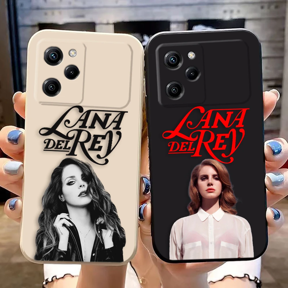 Hot Singer L-Lana D-Del Rey Cover Phone Case For Xiaomi 10T 11 12 12T 13 14T POCO F5 F6 M3 M5 X3 X4 X5 PRO 4G 5G Color TPU Case