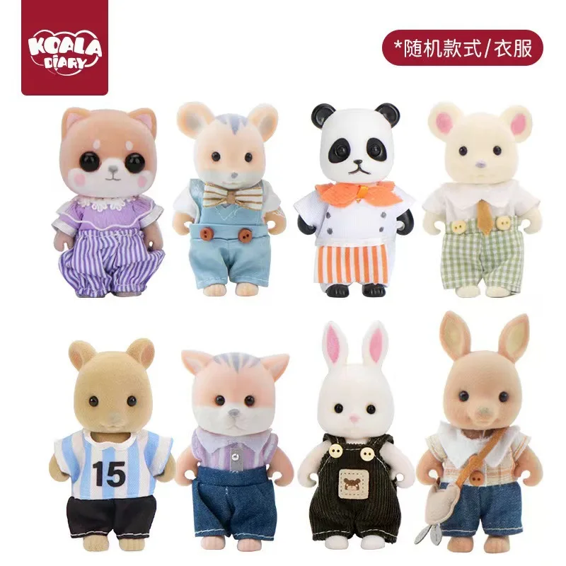 Koala Diary Original Doll Simulation Small Animal Model Miniature Scene Decoration Children\'s Play Home Doll Birthday Gift