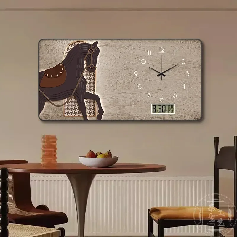 #Luxury Pictures Clocks Watch Restaurant Decorative Painting Room Decoration Wall Clock Watch Home Decor Items