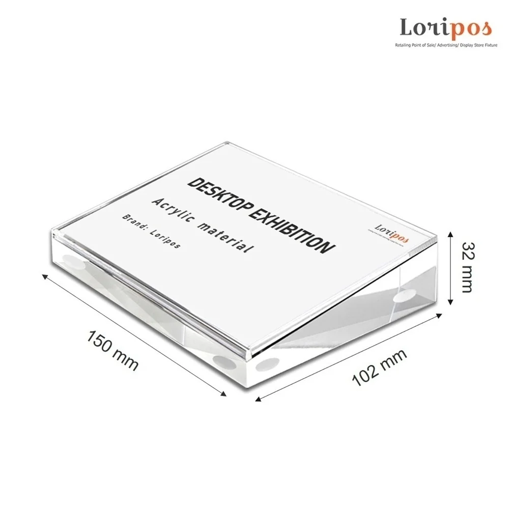 Przezroczysty magnetyczny uchwyt na znak menu restauracji Sklep fotograficzny Etykieta cenowa Stojak akrylowy