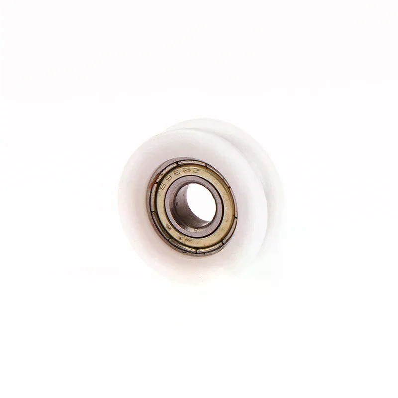 Sliding Door Roller with 626 Bearing 6 * 22 * 7mm, U-Shaped Nylon Wheel for Windows & Doors