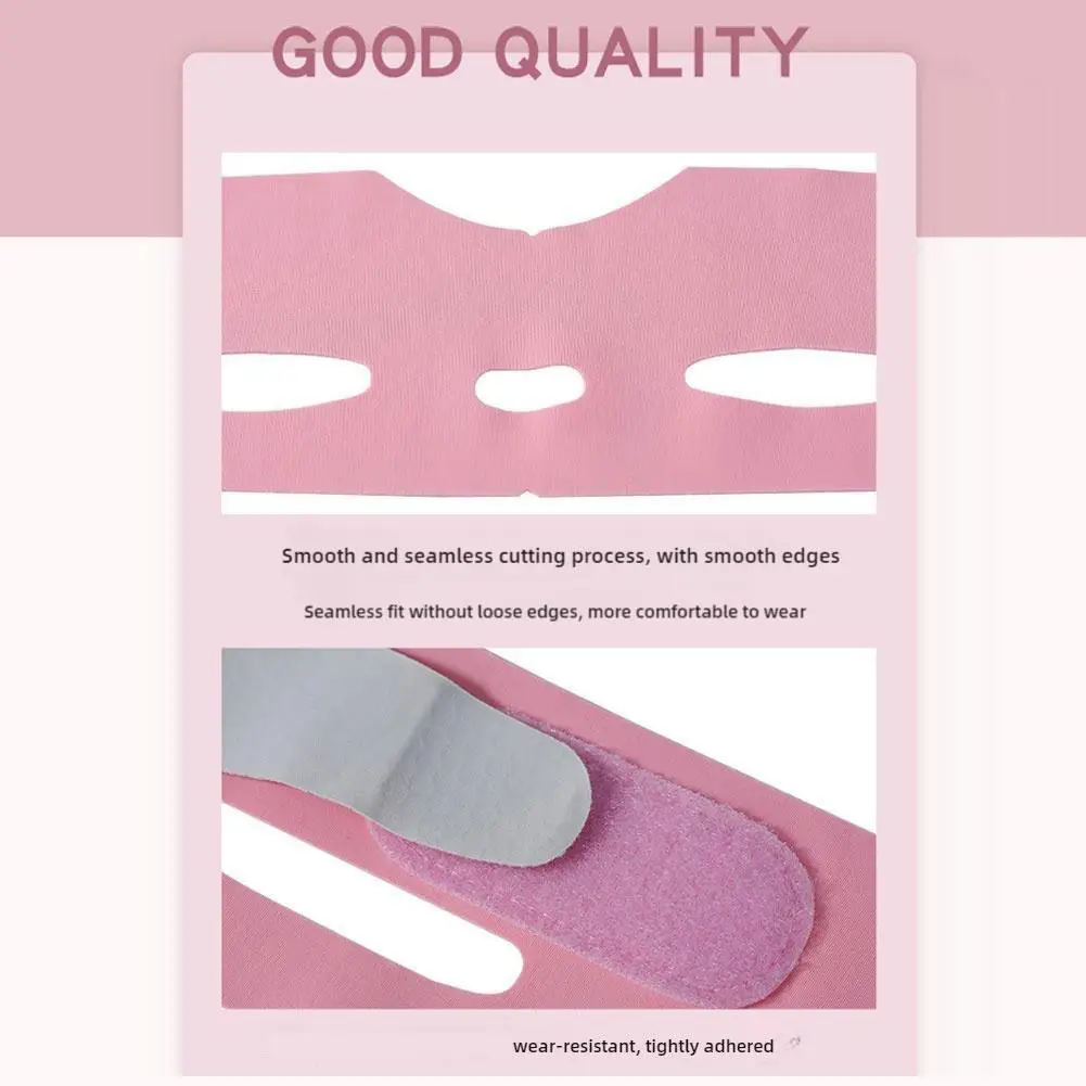 قناع تنحيف الوجه الرقيق، ضمادة التخسيس، شكل حزام العناية بالبشرة ورفع تقليل قناع الوجه للذقن المزدوجة، شريط ترقق الوجه #3