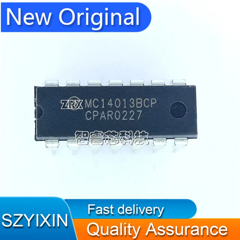 5Pcs/Lot New Original MC14013BCPG MC14013BCP in-line DIP14 logic flip-flop chip
