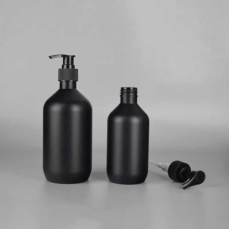 300/500ml Matte Black Soap Bottle Liquid Soap Dispenser Refillable Empty Shampoo Conditioner Container for Bathroom Supplies