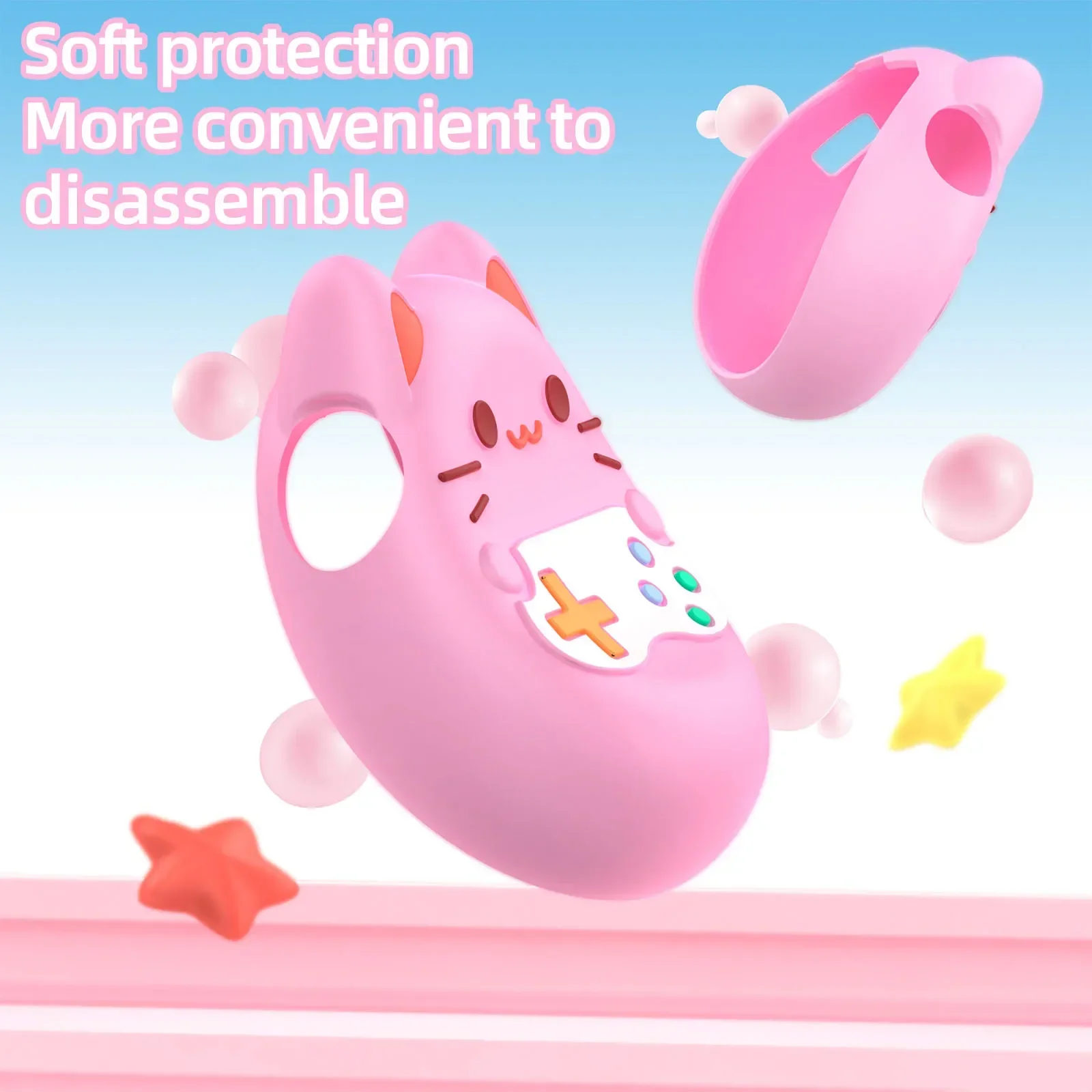 Custodia per Tamagotchi Paradise Custodia protettiva in silicone morbido liquido Antiscivolo Custodia in pelle carina Accessori per console di gioco anticaduta