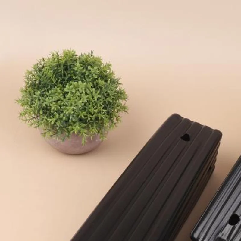 。20Pcs Plastic Deep Nursery Pots Treepots With Ventilation And Drainage Black Square Seed Starting Pots Flower Plant Containers