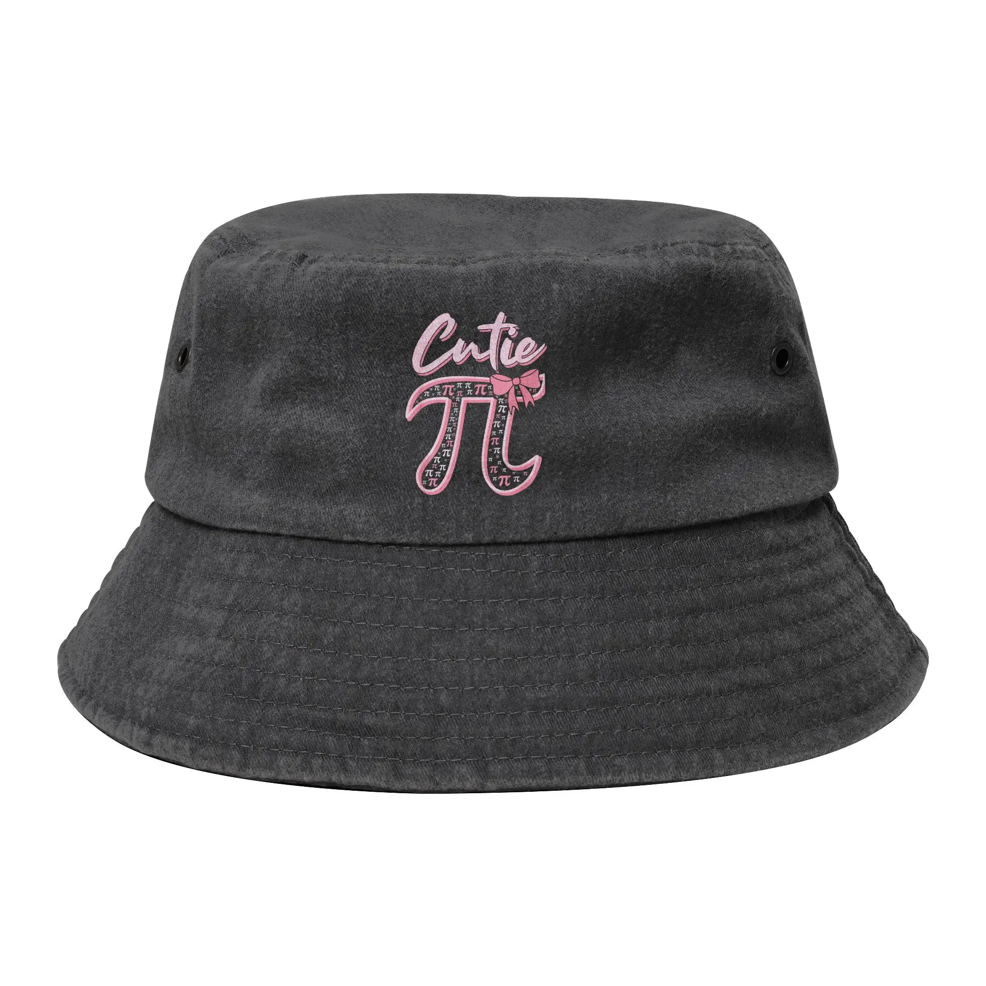 Pi Day Math Lover Geek Bucket Hat for Women Men Distressed Denim Sun Hats UV Protection for Outdoor Fishing Hats Panama Hat