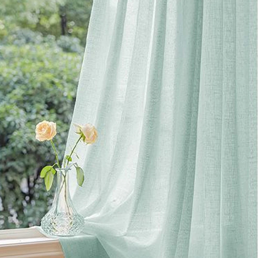 Japans huisdeurgordijn van natuurlijk linnen, elegant huisdecor, lichtfilterende raamverdeler voor woonkamer en slaapkamer