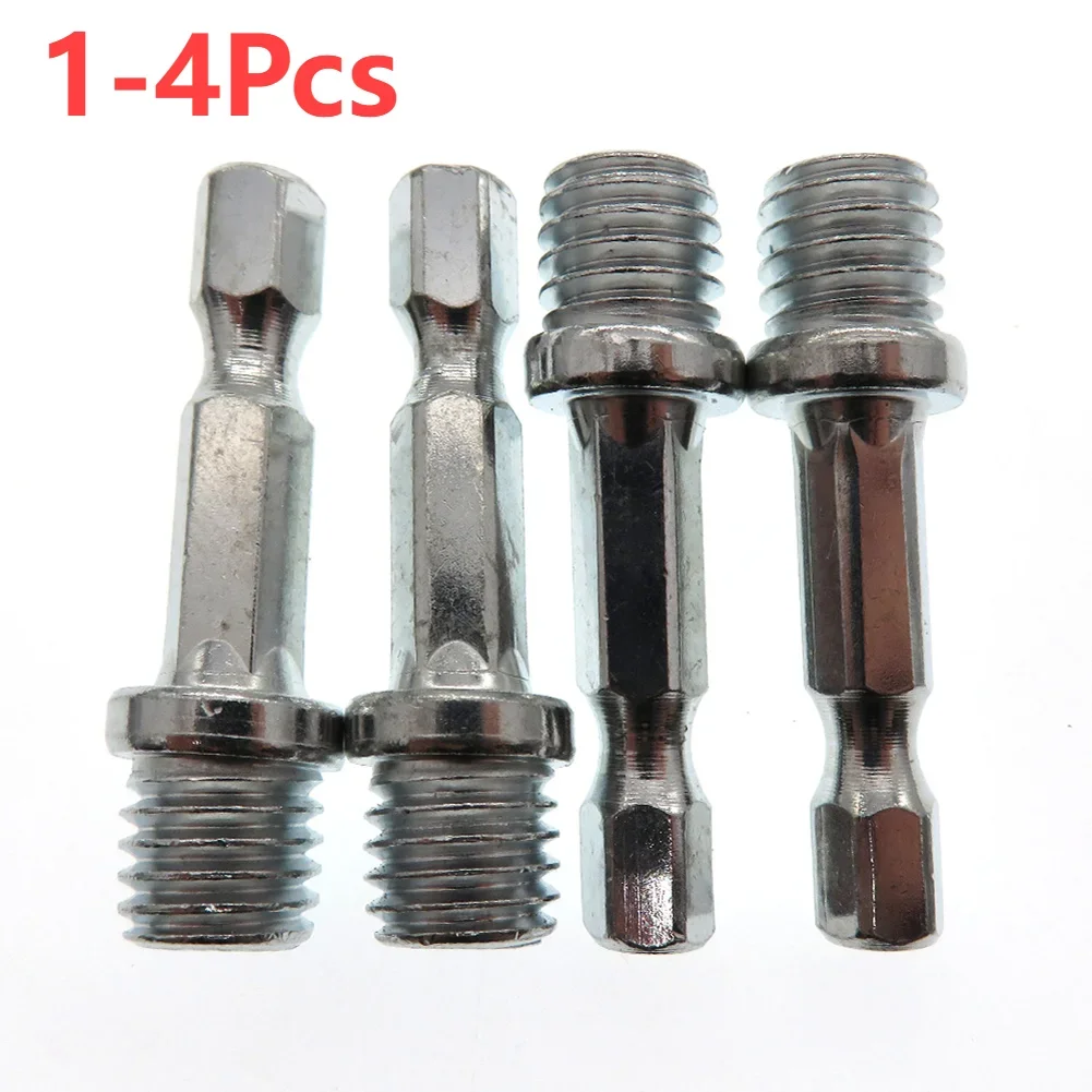 Hexagon Connecting Rod Adapter Hand Drill to Polisher Drill Chuck M10 M14 Connector Rod Power Tool Parts Accessory