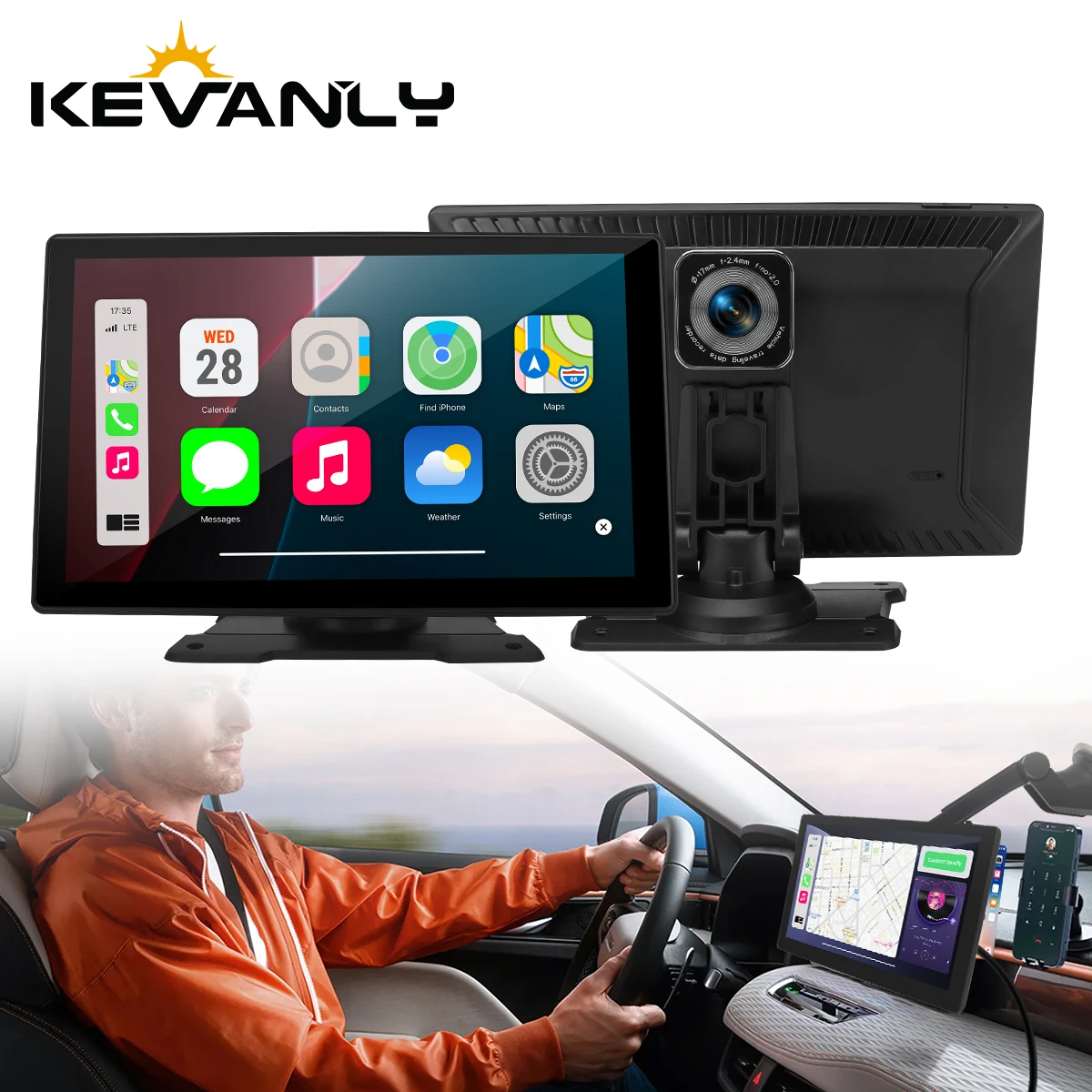 

4K 9'' Wireless Carplay Android Car MP5 Player Video Recorder 5.4 Bluetooth Multimedia Player Navigation Smart Touch Screen