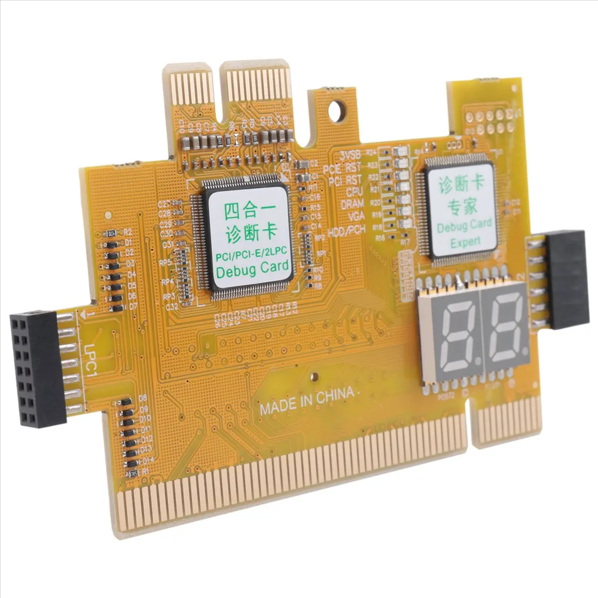 

Инструмент обнаружения PCI-E LPC, многофункциональная диагностическая карта, аксессуары для настольных ноутбуков, светодиодный индикатор, анализатор отладки материнской платы ПК