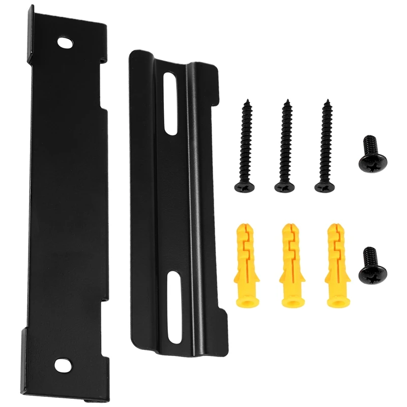 WB-120 Wall Mount Kit Bracket For Solo 5 Soundbar, For Cinemate120, With Screw And Wall Anchors, Black