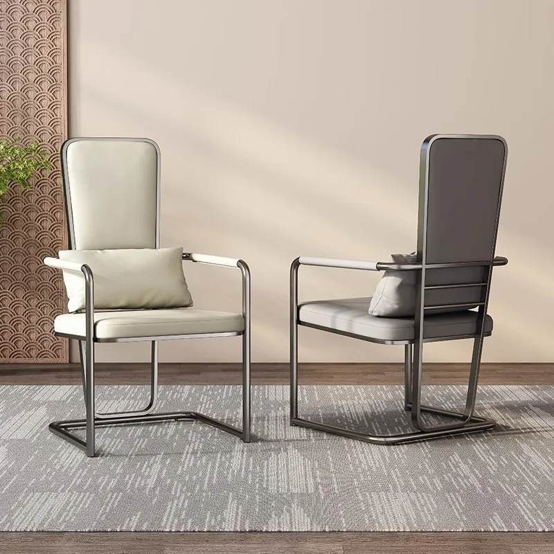 كرسي غرفة الشاي المكتبي البسيط الحديث كرسي ألعاب الكمبيوتر السحابي ووحدة التحكم، طاولة شاي فاخرة وخفيفة الوزن بتصميم بسيط