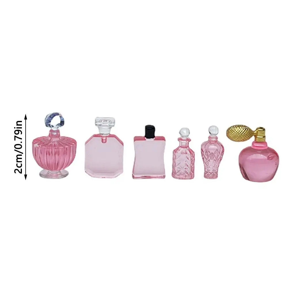 6Pcs 1:12 Dollhouse Perfume Bottle Accessories Miniature Mini Toys Dollhouse Furniture For Dollhouse Baby Girl