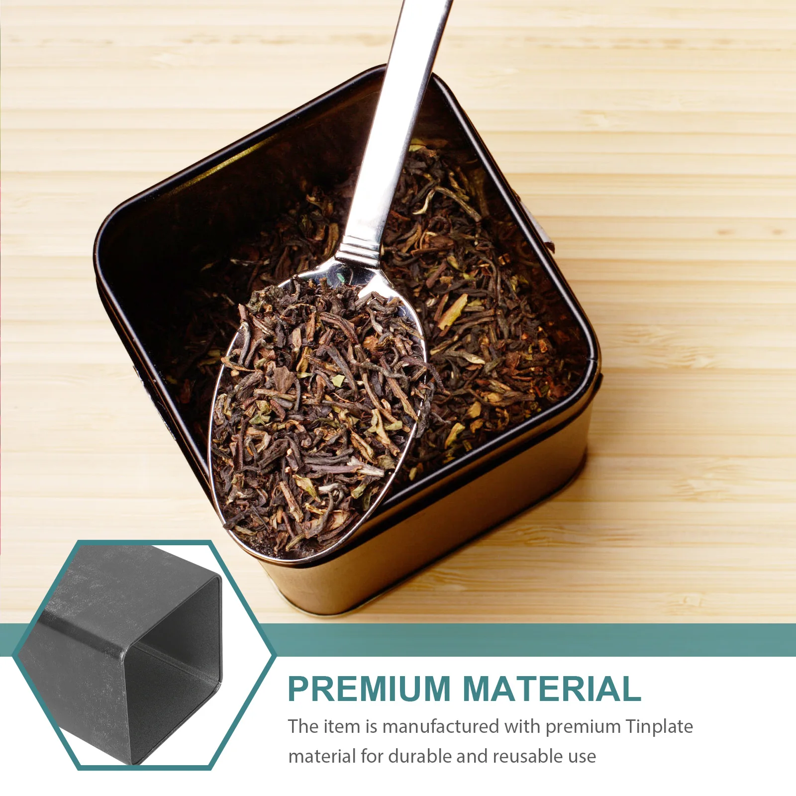 

Creative Multi-Purpose Storage Tinplate Sealed Can Airtight Loose Jar Kitchen Spice Container Household Retro Style Portable Tea