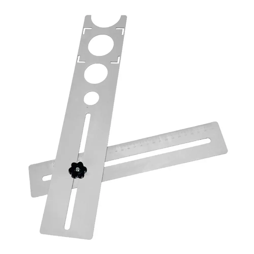 Stainless Steel Tile Hole Locator Hole Size 25mm 40mm 45mm 55mm Portable Design Marble Punching Tool Accurate Positioning