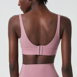 Soutien-gorge de yoga à fort impact pour femmes, sous-vêtements de sport, respirant, avec coussinets en maille