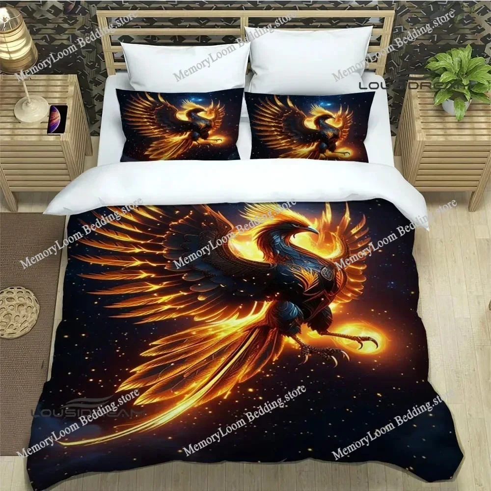 New Cozy Phoenix Bedding Set Single/Twin/Full/Queen/King Size Adult Kid Bedroom Soft-Touch Duvet Cover 3D Print Bed Sheet Set