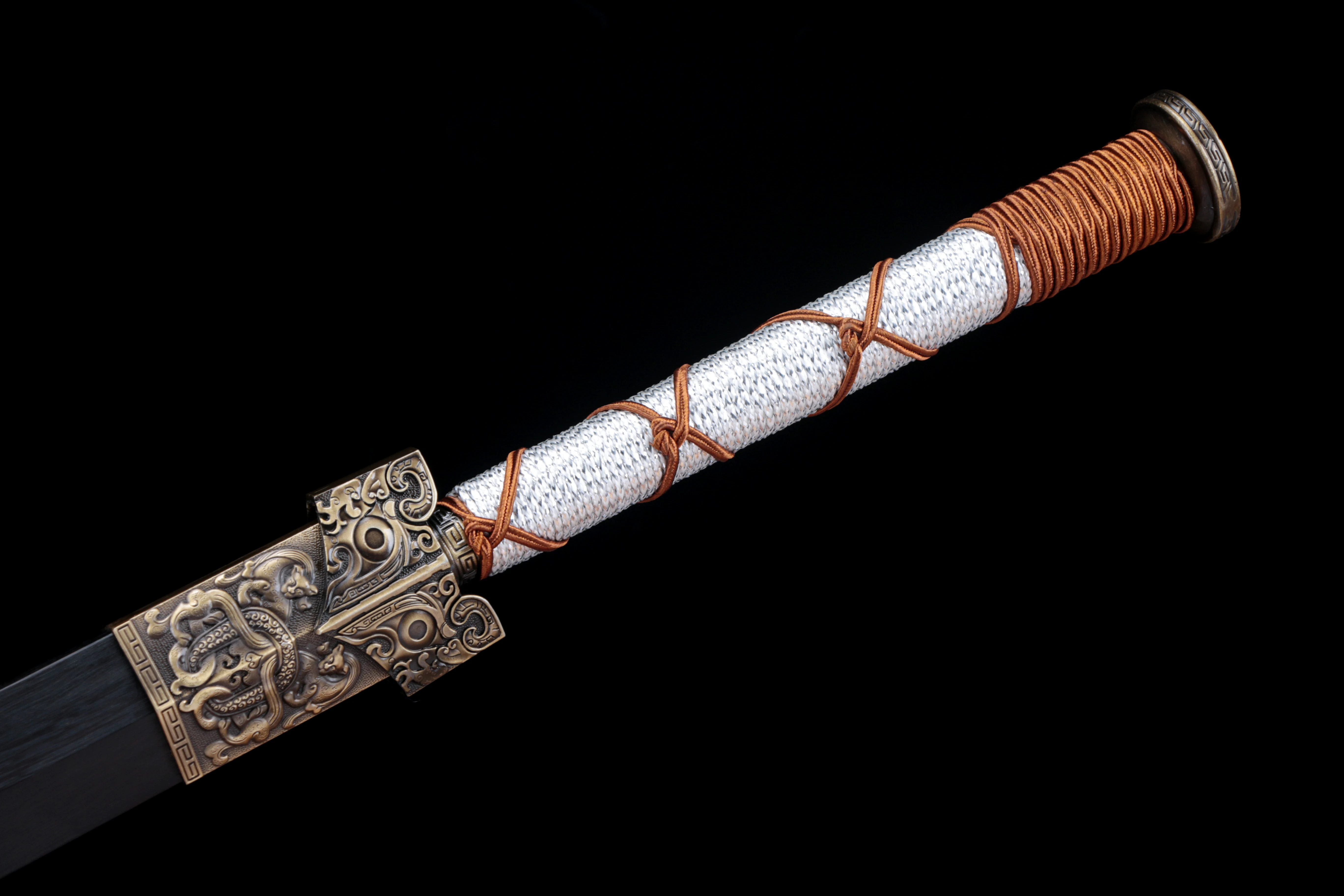 Golden Fire Phoenix Reborn Chinese Samurai Sword Medieval Battle Preparation Real Steel Sharp katana Combat Training Full Handle
