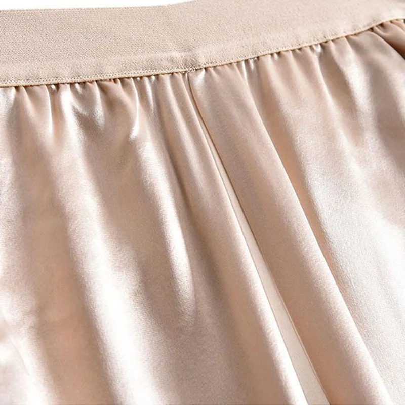 Black Solid Casual Chic Elastic High Waist Loose Wide Leg Women\'s Pants Ankle-Length Pants For Women Clothing Fashion 2024