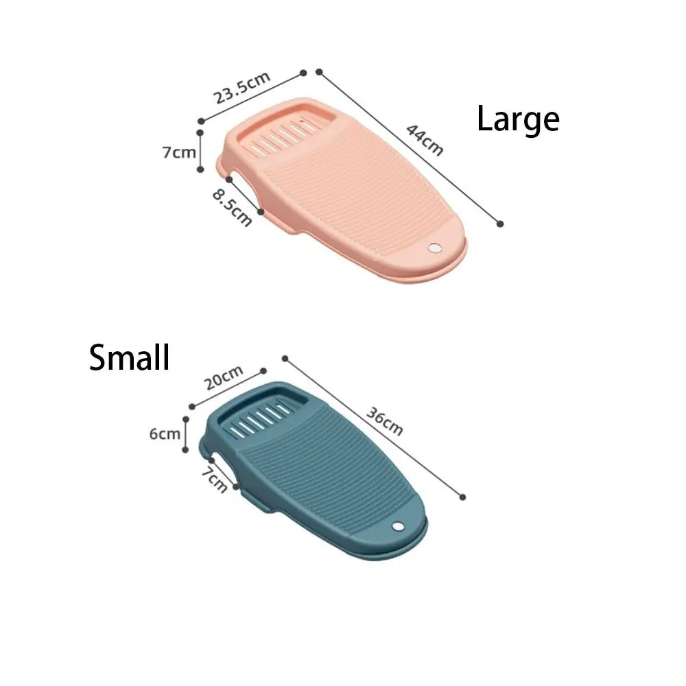 لوح غسيل مع حامل صابون سميك لغسل اليدين ألواح الغسيل ثقوب الصرف تصميم غير قابل للانزلاق حامل غسيل الملابس القذرة