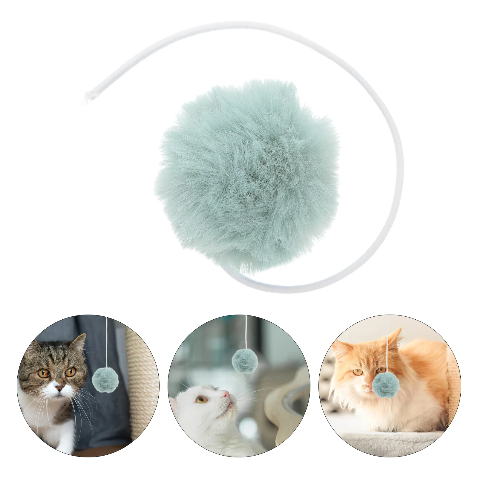 

4 Pcs Cat Toys Scratching Post Replacement with Bells Pet Interactive Rope Teasing