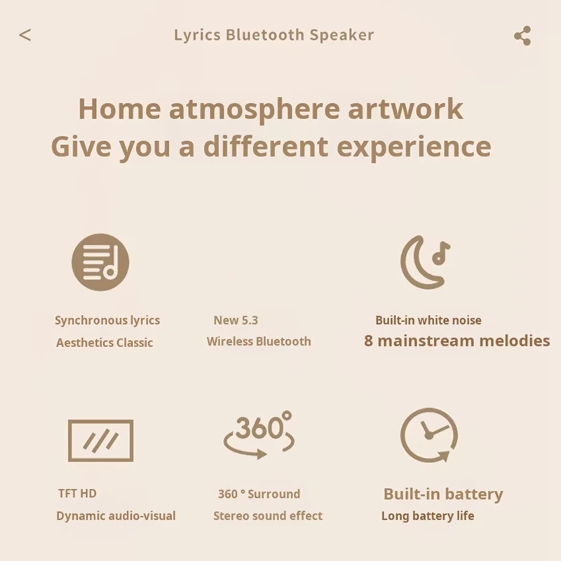 B03B-Bluetooth Speaker With White Noise Retro Turntable Sleep Speaker High Definition Screen Subwoofer Clock Music Player