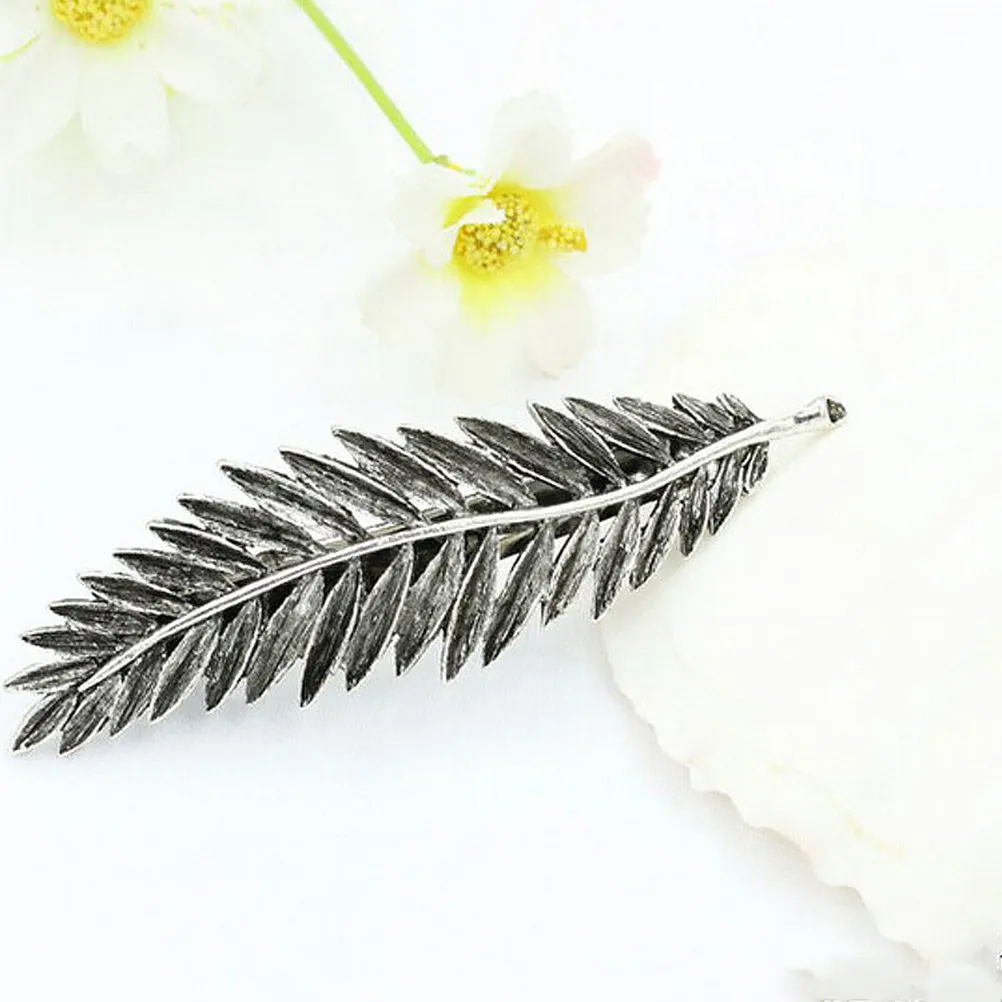 

4Pcs Hair Clips Elegant Alloy Leaf Barrette for Women Party Wedding Hairpin Stylish Metal Hair Clips Hairpin