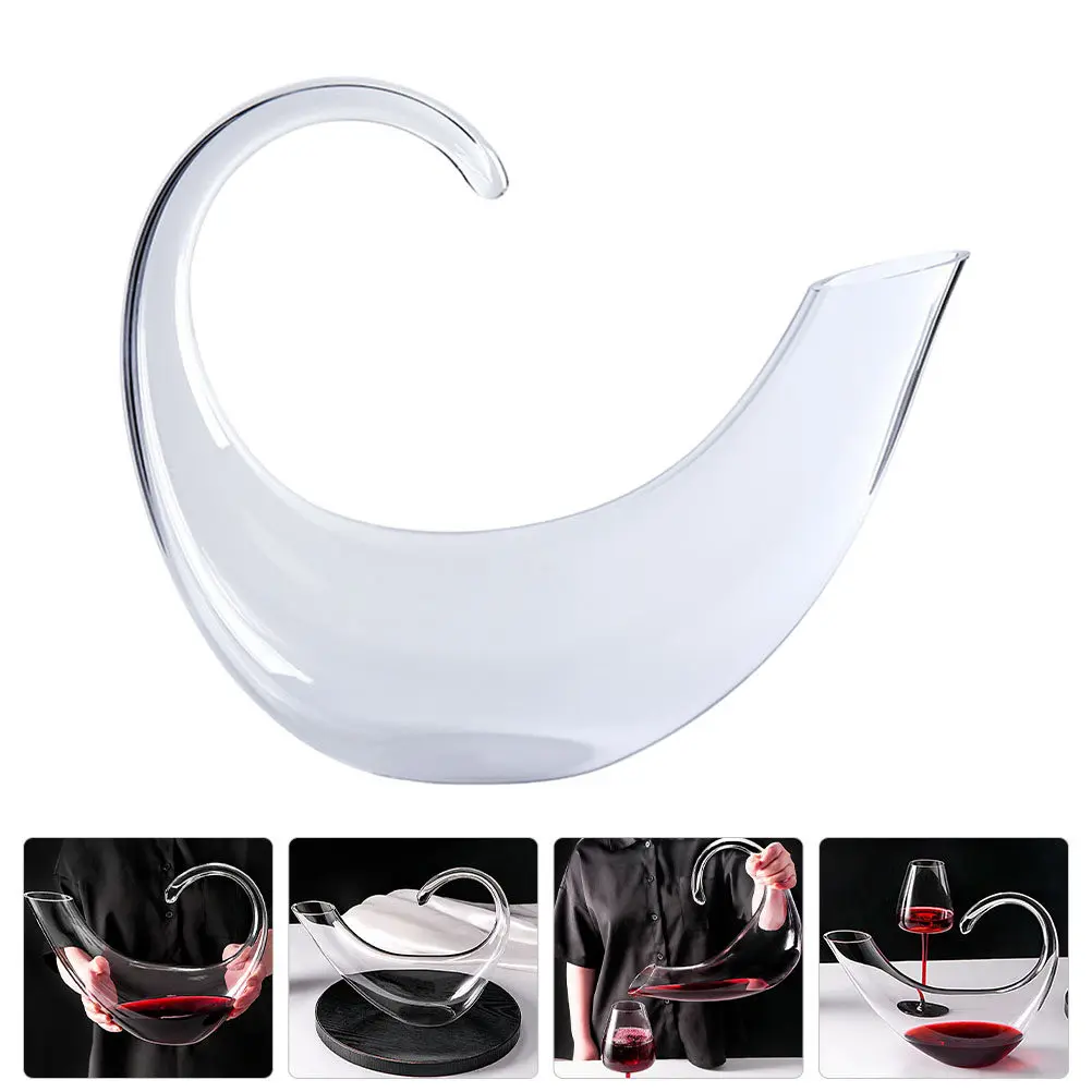 

Стеклянный графин для вина, прозрачный разделитель для крепких напитков, для домашнего угощения, элегантный, простой дизайн, гладкий на ощупь, быстрая доставка