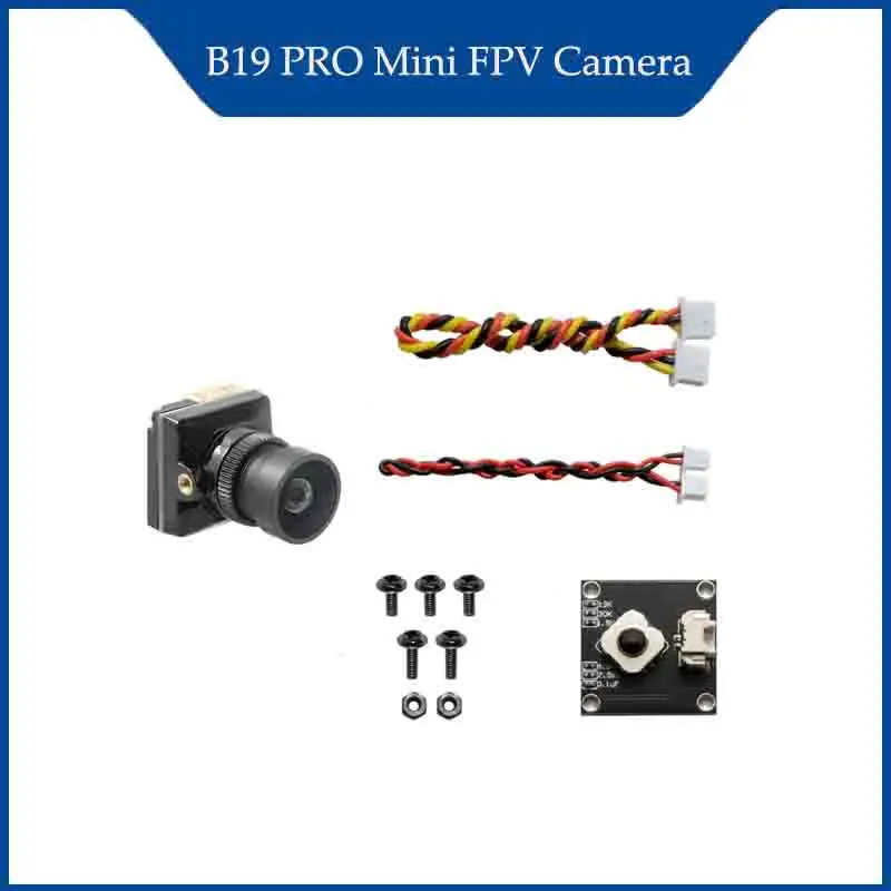 

JINJIEAN B19 PRO Mini FPV Camera 2.1mm Lens FOV135° Power 5V-30V PAL/NTSC OSD Internal Adjustable For FPV Racing Drone RC Tools
