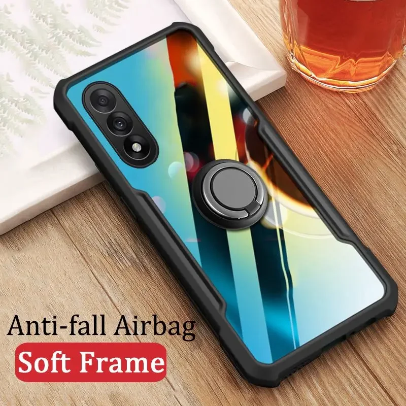 

Skinlee Clear Case For Oneplus Nord 5 CE 5 5G With Ring Transparent Airbag Shockproof Shell For Oneplus Nord 5 CE 5G Hard Cover