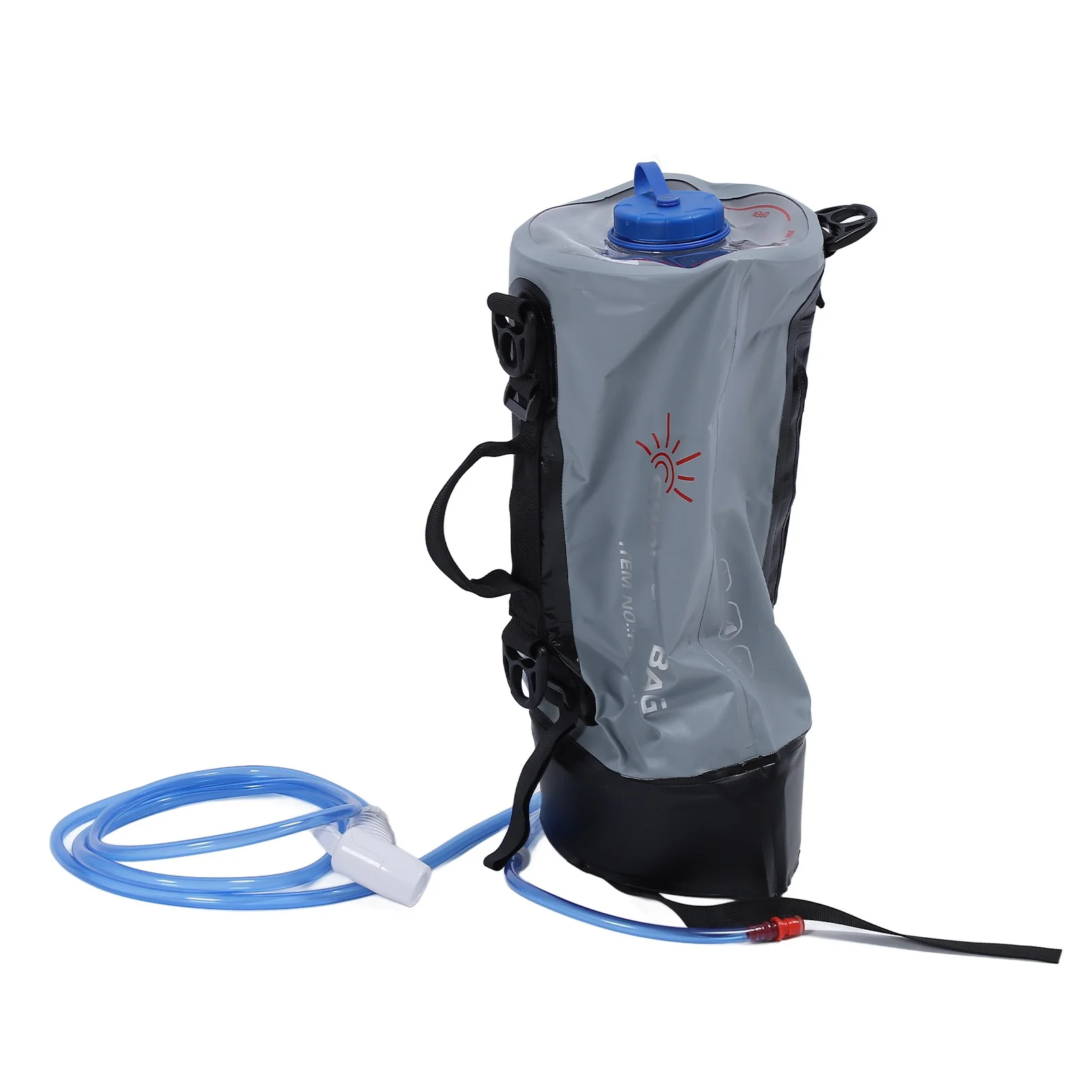 Camping Shower 12L Portable PVC with Shower Head Air Pump Hiking Shower Bag for Mountaineering Car Washing view 6