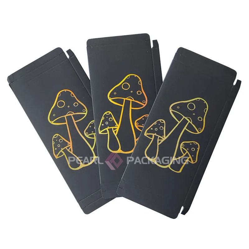 

Magic Shrooms Mushroom Chocolate Bar Packaging Box with Foil Wrappers in Stock