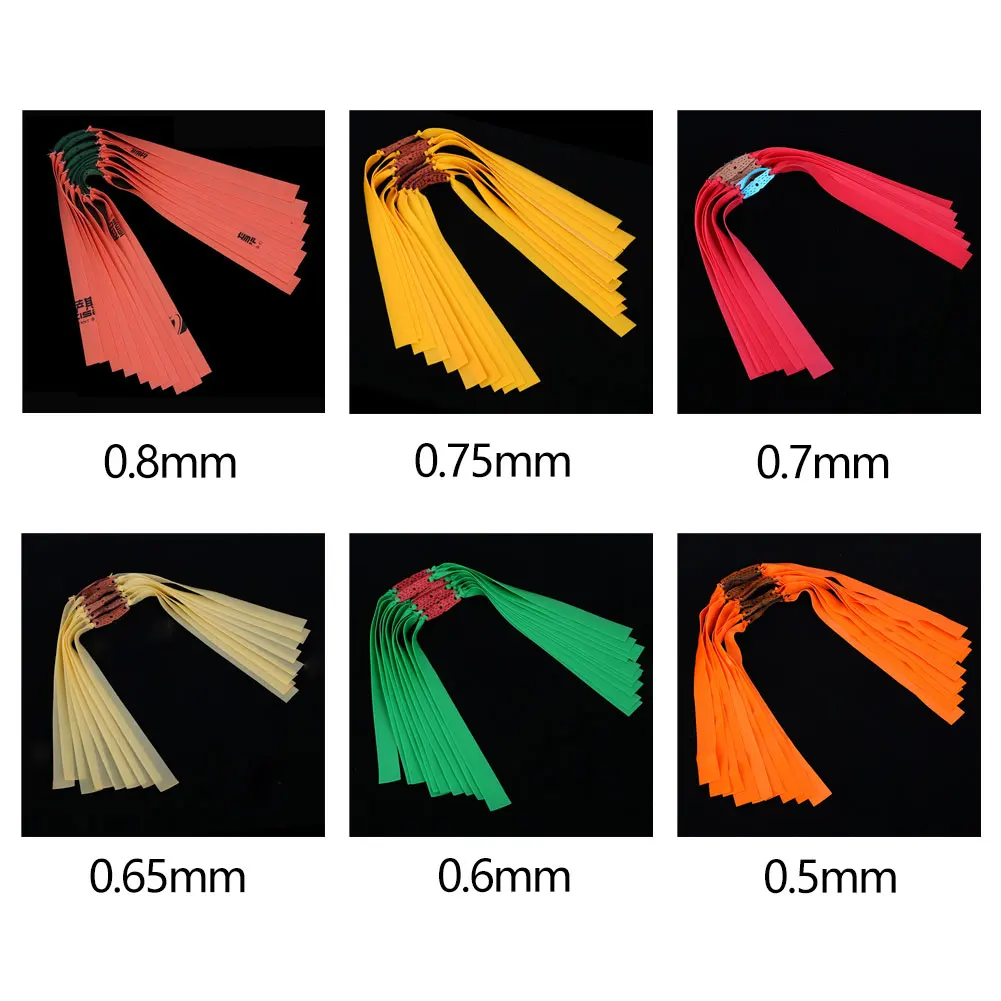 5 قطعة مقلاع الصيد قوية شريط مطاطي مسطح 0.5 مللي متر-0.75 مللي متر مرونة عالية في الهواء الطلق المنجنيق اطلاق النار اكسسوارات الصيد أداة