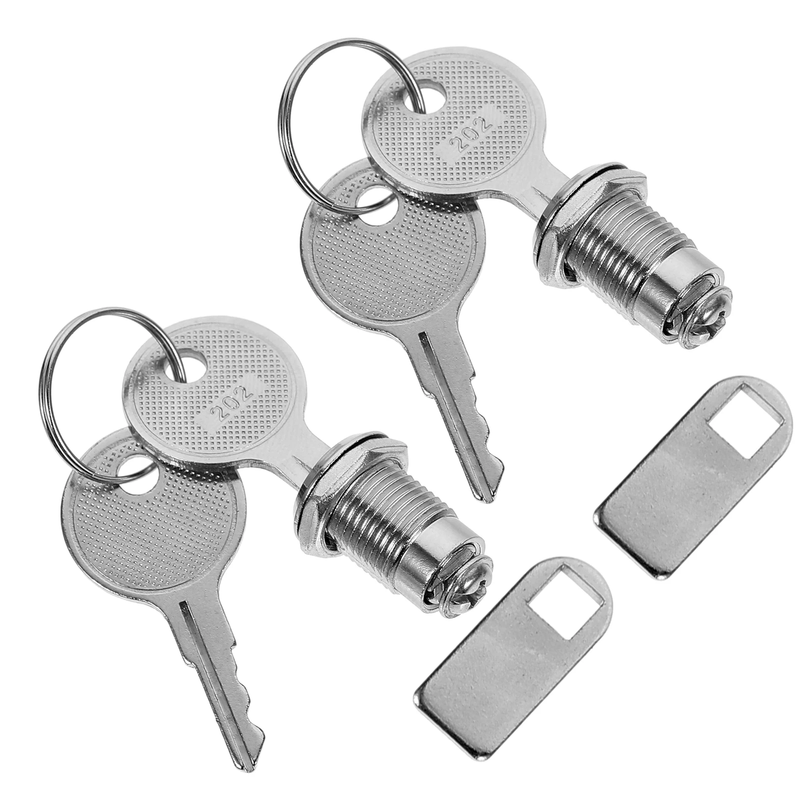 

2 Sets Cabinet Locks Lock Cabinet Locks 12mm Zinc Alloy Lock Cylinder RV Compartment High Security Durable Hardware