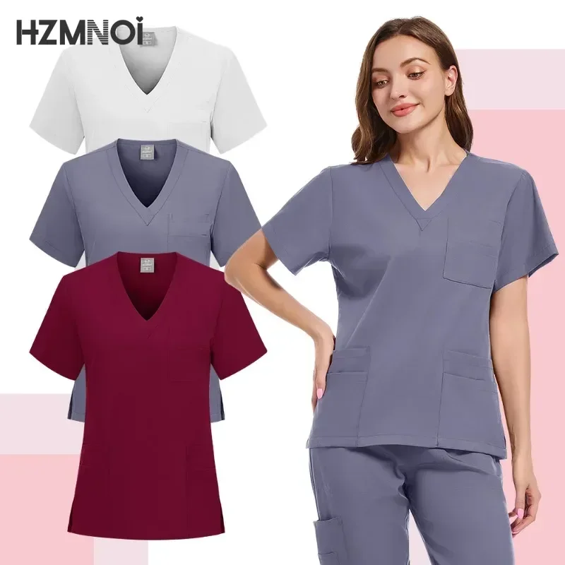 Hospital Scrubs Sets Nurse Accessories Medical Clothing For Women Work Uniforms Dental Clinic Beauty Salon Spa Workwear Overalls