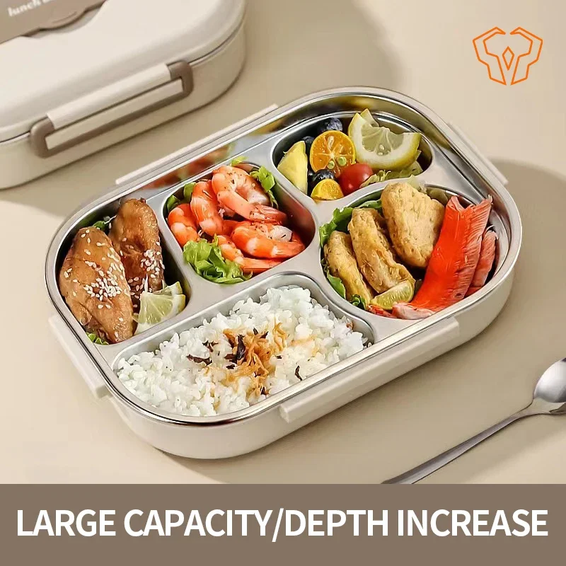 

Stainless Steel Lunch Box Kitchen Household Commercial Multifunctional Heat-resistant Insulated Fresh Customization