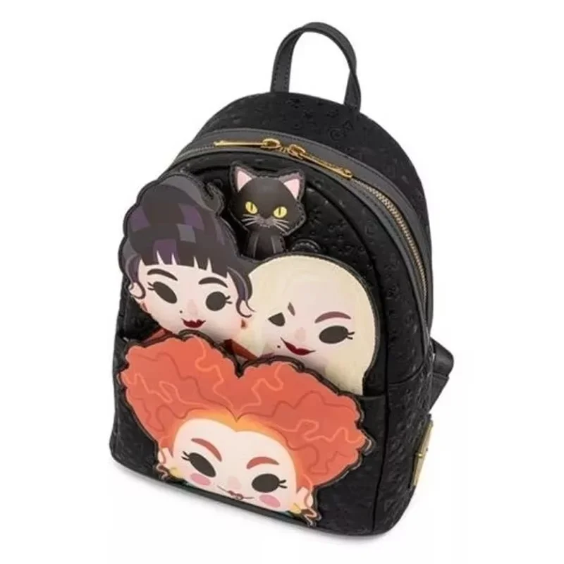 MINISO PU Leather Hocus Pocus Chibi Mini Backpack Fashion Backpack High Quality Sally Backpack Lady Birthday Gifts for Girls