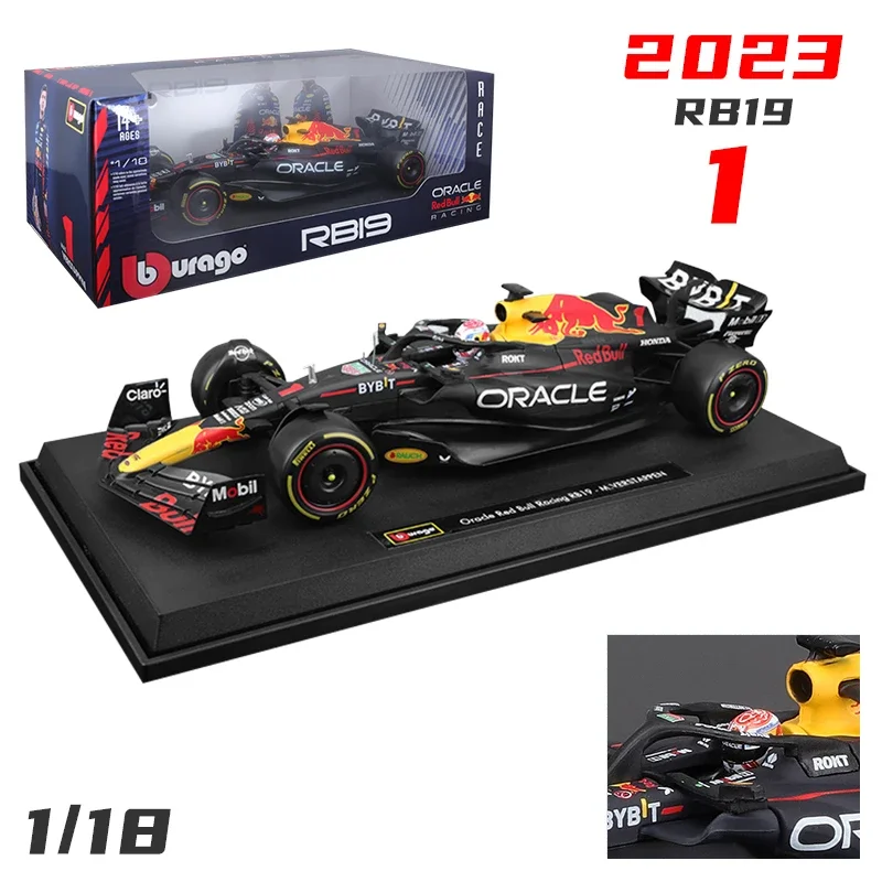 Bburago 1/18 2023 F1 Red Bull RB19 #1 Max Verstappen #11 Sergio Perez Car Model Formula 1 Racing Alloy DIecast Vehicles Toy Gift