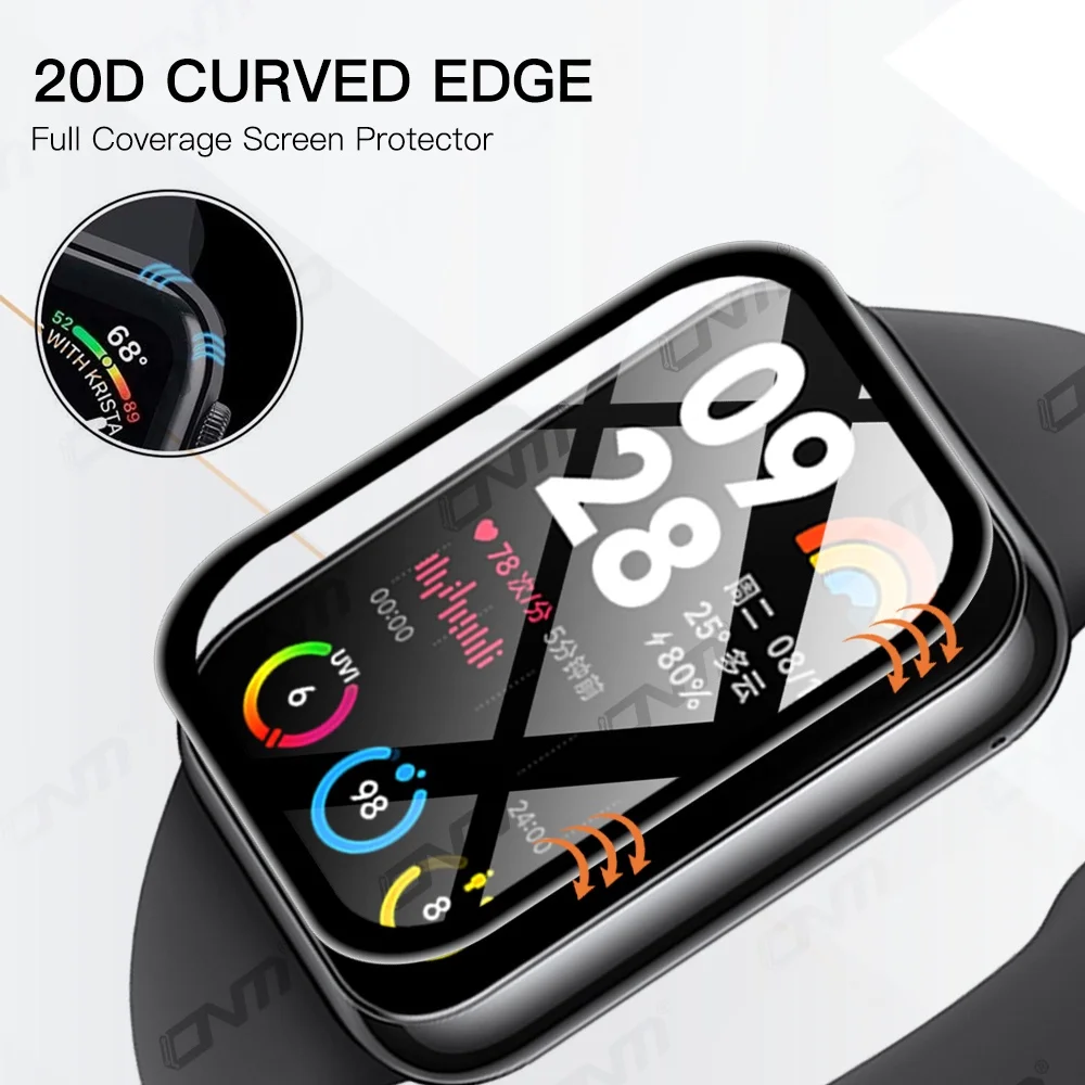 ฟิล์ม TPU อ่อนและตัวป้องกันหน้าจอ PMMA สําหรับ Xiaomi MiBand 8 Pro Mi Band 8 Pro