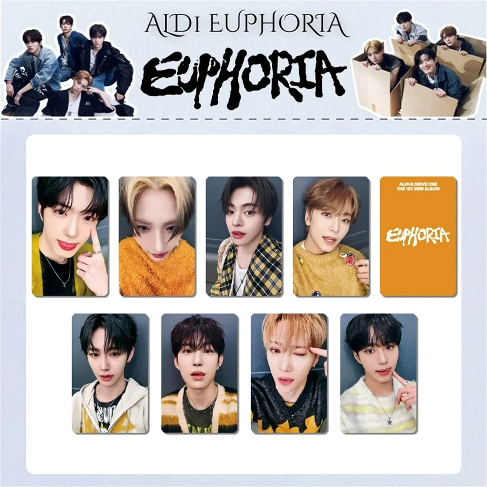 Tarjeta de Personaje del Álbum EUPHORIA de ALD1, Tarjeta LOMO de Estilo Coreano con Película Brillante, JUNSEO, ARNO, LEO, GEONWOO, Regalo para Fans