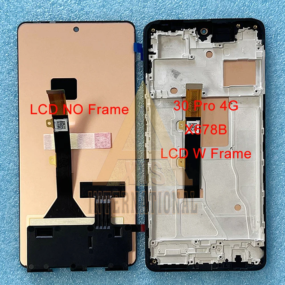 Original 6.67\'\' For Infinix Note 30 VIP Display X6710 LCD Frame Touch Panel Digitizer For Infinix Note 30 Pro LCD X678B Screen