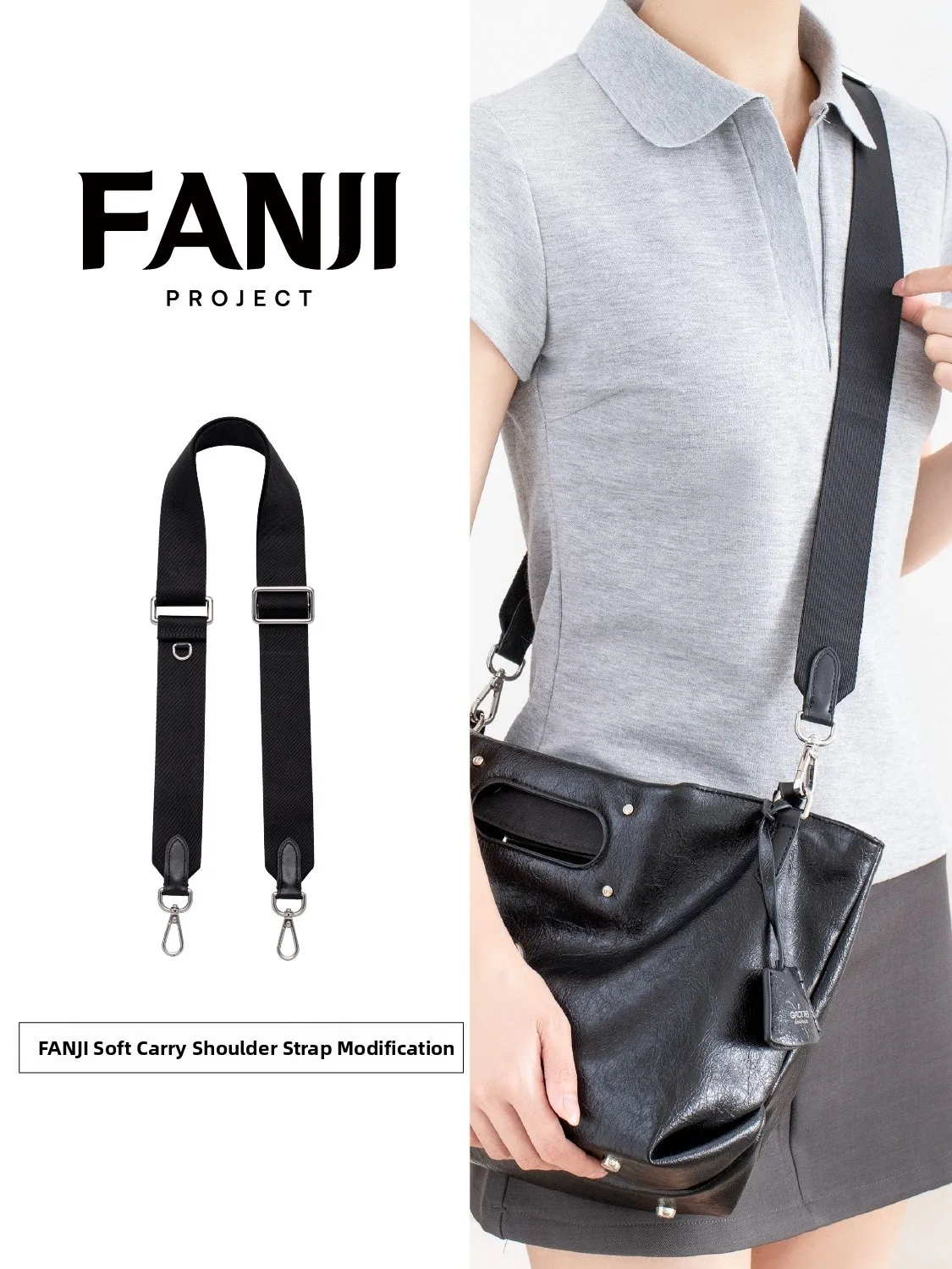 Soft Nylon Crossbody Shoulder Strap Bag Accessories Medium Large Size Fashionable And Durable Bag Buckle Parts from China