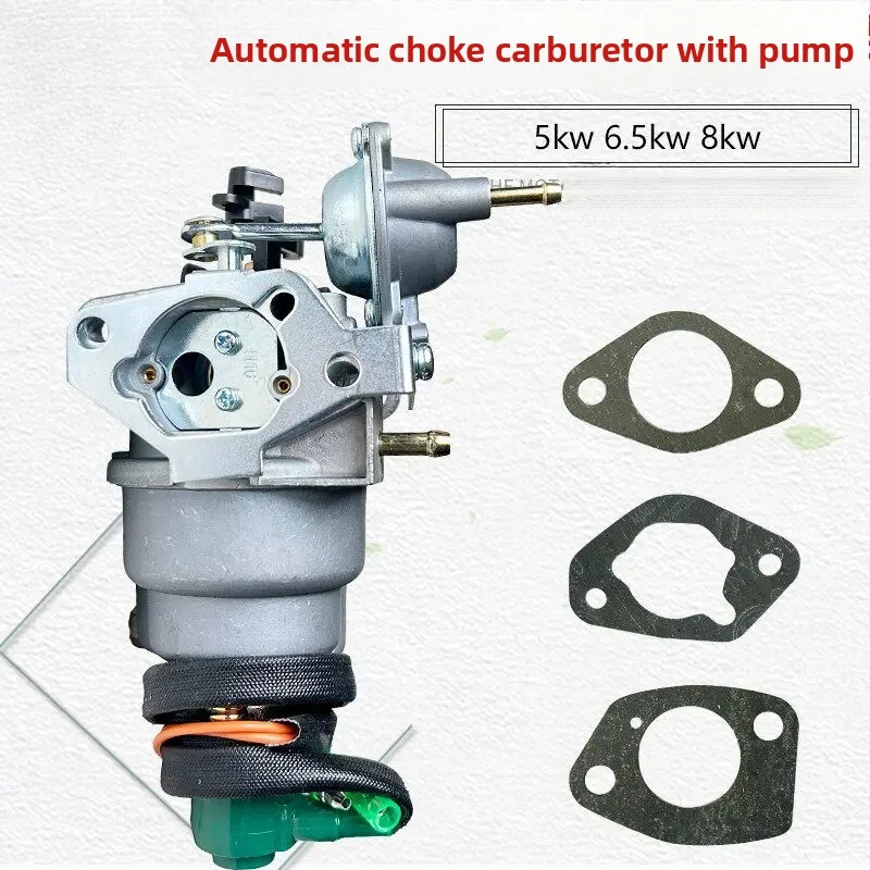 XMSJ Remote Control Auto Throttle Carburetor for 5KW 6.5KW 8KW Gas Generator, Fit 188F 190F 192F GX390 Engine Fuel Carb