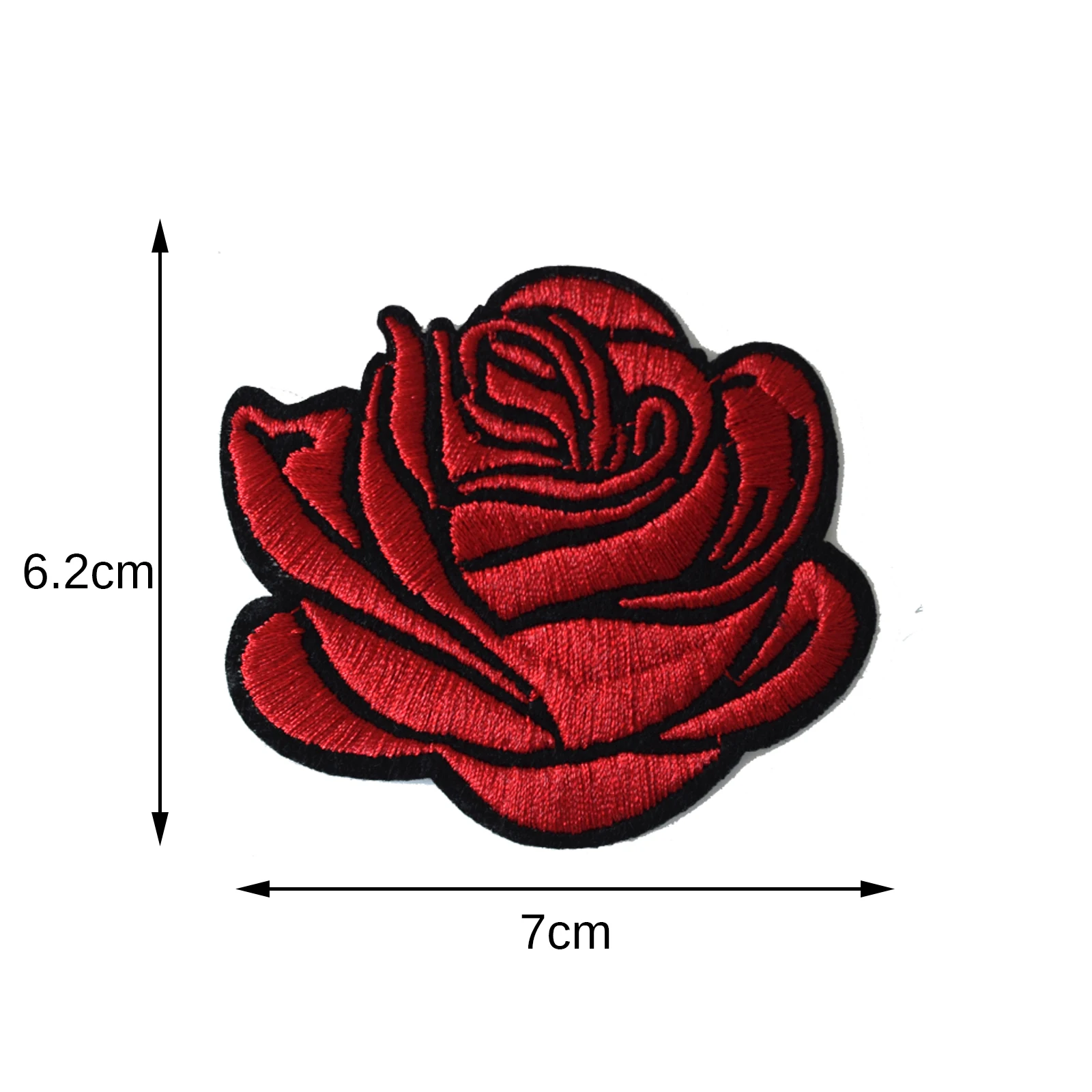 Embroidered Patches with Roses, Sunflower Appliques, Iron on Badges, Repair Cloth for Decorations, 5PCs