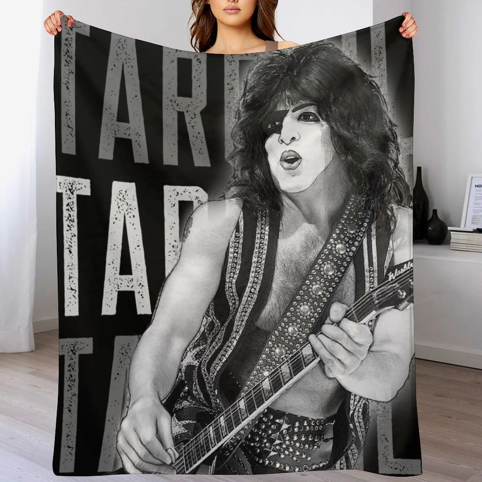 

KISS Starchild KISS Army Concert V1 Throw Blanket Tourist Soft Beds Furrys Blankets