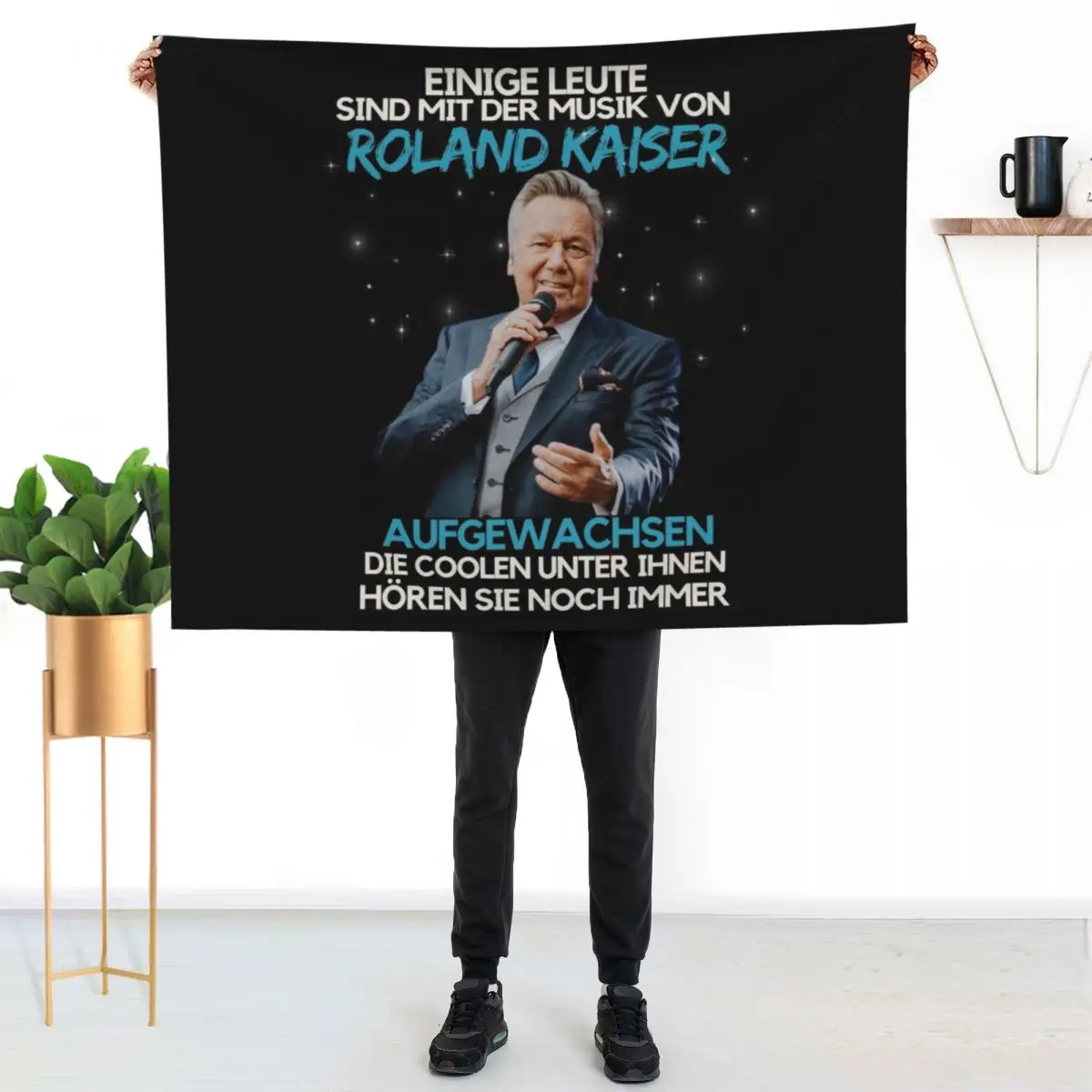 Copy of Roland Kaiser | rip Roland Kaiser| Schlagers?nger Roland Kaiser nur gott weiss warum kaiser Throw Blanket