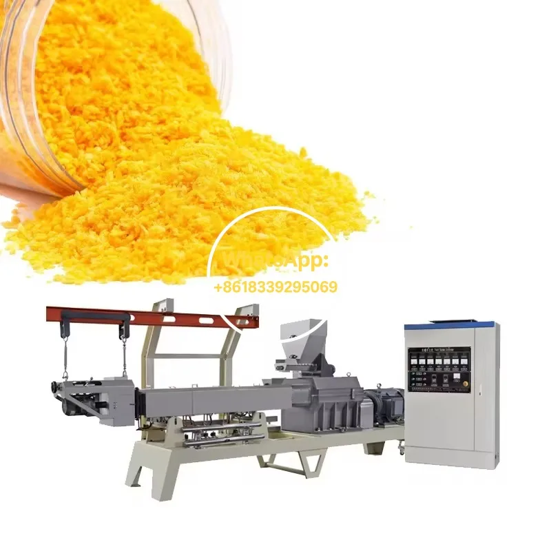 Línea de Producción Automática de Pan Rallado Japonés Panko 100-200kg/h, Máquina Extrusora de Doble Tornillo, Fabricante de Pan Rallado Personalizado